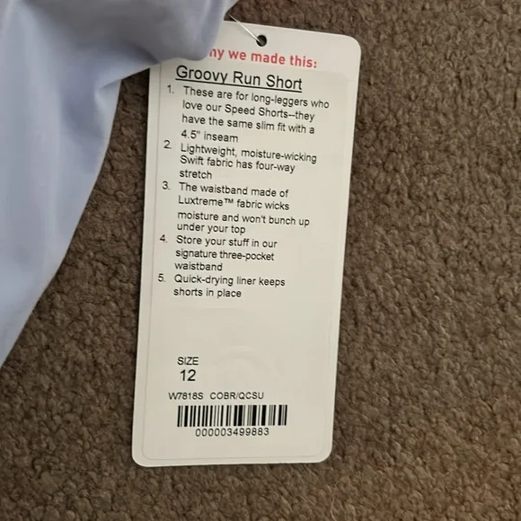 BNWT Groovy Run Short in Raspberry Glo Light - Picture 2 of 3